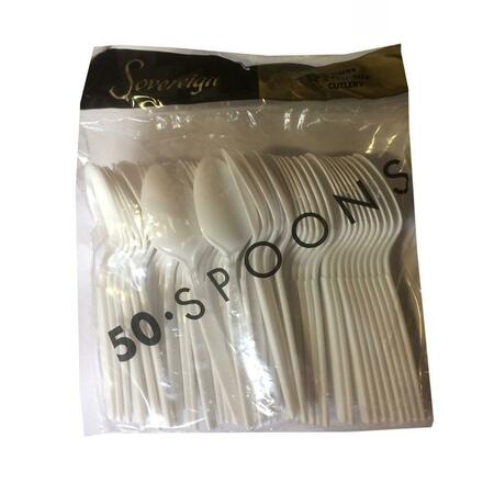 MARYLAND PLASTICS P2700WHT PEC White Sovereign Spoons, 600PK P2700WHT  (PEC)